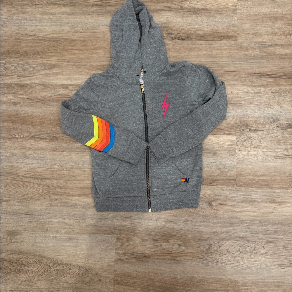 Aviator Nation Girls 14 Gray Hoodie. Excellent condition.